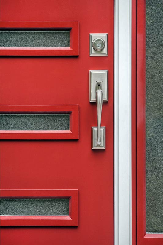 red front door hardware