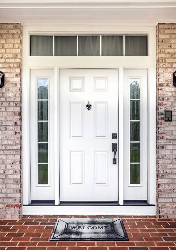 large white front door