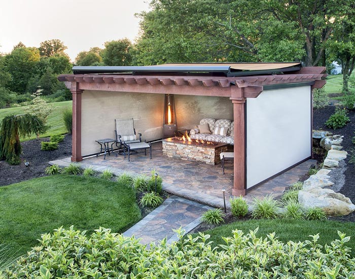 large covered awning